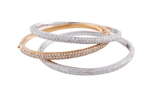 Will Natural Round Diamond Bangles Retain Their Color and Luster Over Time?