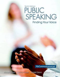ACCESS [EBOOK EPUB KINDLE PDF] Public Speaking: Finding Your Voice (10th Edition) by  Michael Osborn
