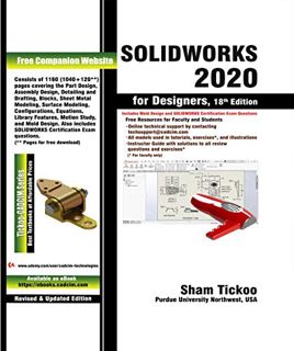 [Get] PDF EBOOK EPUB KINDLE SOLIDWORKS 2020 for Designers, 18th Edition by  Prof. Sham Tickoo Purdue