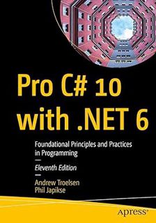 EPUB Pro C# 10 with .NET 6: Foundational Principles and Practices in Programming BY Andrew Troelsen