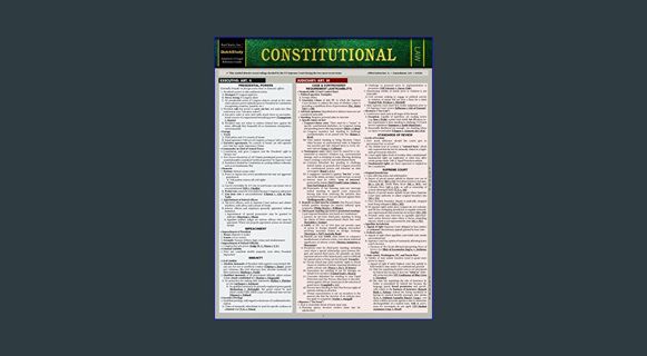 [EBOOK] [PDF] Constitutional Law: A Quickstudy Laminated Reference Guide     Cards – November 1, 20