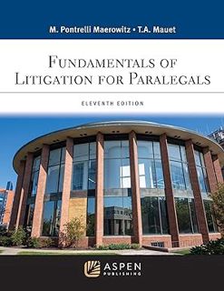 EPUB Fundamentals of Litigation for Paralegals (Aspen Paralegal Series) BY Marlene Pontrelli Maerow