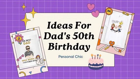 Transform the 50th birthday celebration with Personal Chic's one-of-a-kind gifts for him!