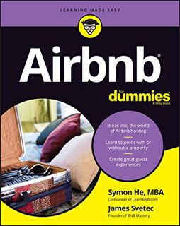 ACCESS PDF EBOOK EPUB KINDLE Airbnb For Dummies by  Symon He &  James Svetec 📙
