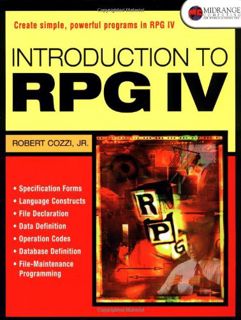 [VIEW] [KINDLE PDF EBOOK EPUB] Introduction to RPG IV by  Jr. Robert Cozzi 📑
