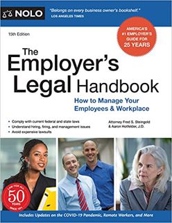 [Read] KINDLE PDF EBOOK EPUB Employer's Legal Handbook, The: How to Manage Your Employees & Workplac