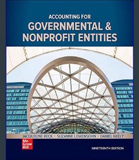 EBOOK [PDF] Loose-Leaf for Accounting for Governmental & Nonprofit Entities     19th Edition