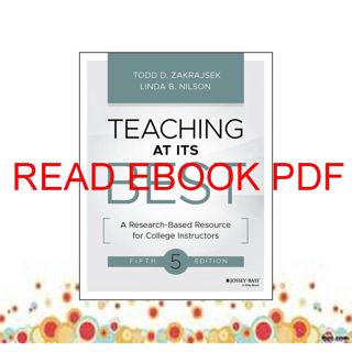 (Download) Kindle Teaching at Its Best: A Research-Based Resource for College Instructors (PDF) Re