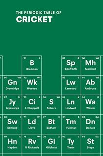 [Access] [EBOOK EPUB KINDLE PDF] The Periodic Table of CRICKET by  John Stern 📕
