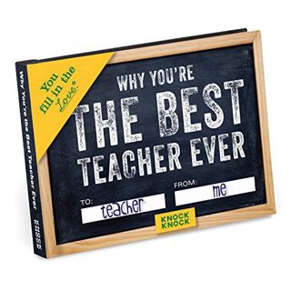 Read [PDF EBOOK EPUB KINDLE] Knock Knock Why You're the Best Teacher Ever Fill in the Love Book Fill