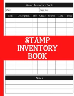 [GET] [KINDLE PDF EBOOK EPUB] Stamp Inventory Log Book: Stamp Collecting Journal To Keep Record Of D