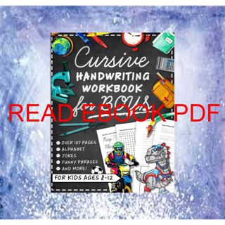 [P.D.F_book] Cursive Handwriting Workbook for Kids Ages 8-12 with Jokes & Riddles for Boys: Penman