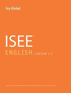 Read [PDF EBOOK EPUB KINDLE] Ivy Global ISEE English 2016, Edition 1.3 (Prep Book) by  Ivy Global 📑