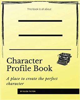 GET EBOOK EPUB KINDLE PDF Character Profile Book by  Eliza Tilton 💞
