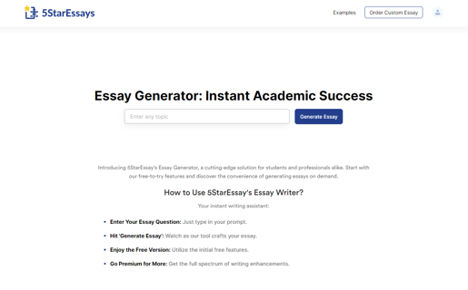 5StarEssays AI Essay Writer 2024