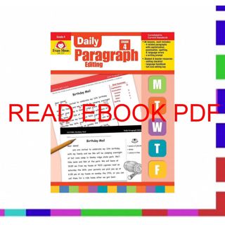 ((Read_[P.D.F])) Evan-Moor Daily Paragraph Editing  Grade 4 (Kindle) Read