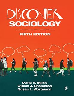 [READ] EBOOK EPUB KINDLE PDF Discover Sociology by  Daina S. Eglitis,William J. Chambliss,Susan L. W