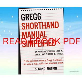 (PDF/KINDLE)->DOWNLOAD The GREGG Shorthand Manual Simplified ((Read_EPUB))^^