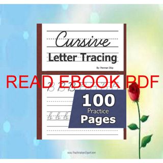 (Kindle) PDF Cursive Letter Tracing: 100 Practice Pages - Letters and Words - Beginning Cursive Wr