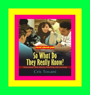 View [PDF EBOOK EPUB KINDLE] So What Do They Really Know Full Books
