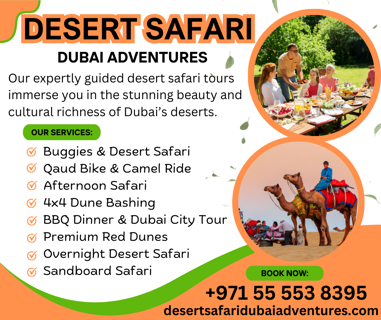 Desert safari Dubai Adventures | Safari Dubai Adventures +971 55 553 8395