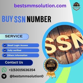 Buy SSN Number - 100% Safe,Real  & Valid SSN