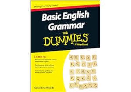 Basic English Grammar For Dummies - US, US Edition (For Dummies (Language & Literature)) by