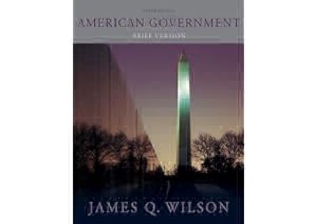 American Government by James Q. Wilson PDF EBOOK DOWNLOAD