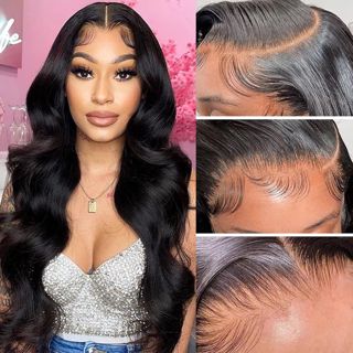 Aicrelery 13x6 Body wave Human Hair Lace Front Wigs for Women 13x6 HD Lace Frontal Wigs Human Hair