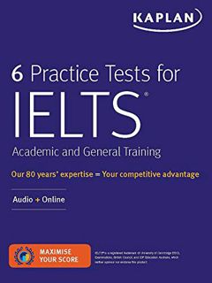 Read [KINDLE PDF EBOOK EPUB] 6 Practice Tests for IELTS Academic and General Training: Audio + Onlin