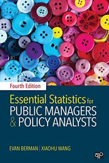 Read PDF EBOOK EPUB KINDLE Essential Statistics for Public Managers and Policy Analysts by  Evan M.