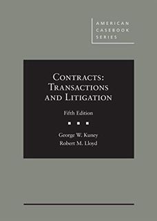 [VIEW] [KINDLE PDF EBOOK EPUB] Contracts: Transactions and Litigation (American Casebook Series) by