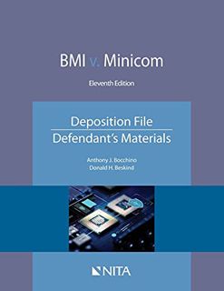 [Read] EPUB KINDLE PDF EBOOK BMI v. Minicom: Deposition File, Defendant's Materials (NITA) by  Antho