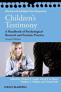 [View] [PDF EBOOK EPUB KINDLE] Children's Testimony: A Handbook of Psychological Research and Forens