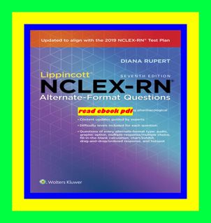 Download [ebook] Lippincott NCLEX-RN Alternate-Format Questions [Full]