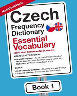 READ [PDF EBOOK EPUB KINDLE] Czech Frequency Dictionary - Essential Vocabulary: 2500 Most Common Cze