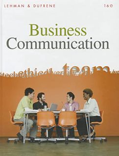 [ACCESS] PDF EBOOK EPUB KINDLE Business Communication (Book Only) by  Carol M. Lehman &  Debbie D. D