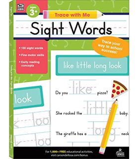READ KINDLE PDF EBOOK EPUB Trace With Me: Sight Words Kids Handwriting Workbook, Preschool-Grade 2,
