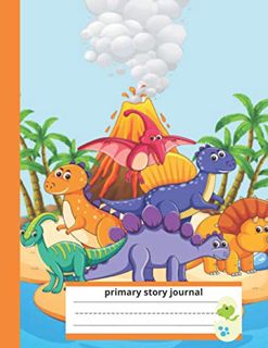 [Get] KINDLE PDF EBOOK EPUB Primary story journal: Cute dinosaur composition notebook for kids | kin