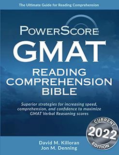 GET EBOOK EPUB KINDLE PDF The PowerScore GMAT Reading Comprehension Bible (The PowerScore GMAT Bible