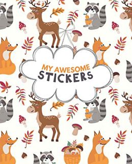 [Get] EPUB KINDLE PDF EBOOK My Awesome Stickers: Blank Sticker Book for Collecting Stickers | Reusab