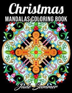 Get [EPUB KINDLE PDF EBOOK] Christmas Mandalas: An Adult Coloring Book with Fun, Easy, and Relaxing