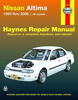 Access [PDF EBOOK EPUB KINDLE] Nissan Altima 1993 thru 2006 (Haynes Repair Manual) by  John H Haynes