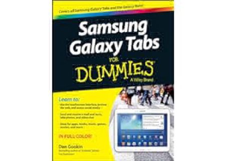 EPub[EBOOK] Samsung Galaxy Tabs For Dummies by Dan Gookin