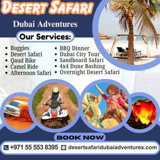 Camel Ride & Afternoon Safari With Desert Safari Dubai Adventures | +971 55 553 8395