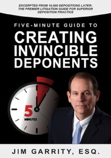 Read [PDF] Five-Minute Guide to Creating Invincible Deponents Free