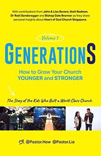 [VIEW] EPUB KINDLE PDF EBOOK GenerationS Volume 1: How to Grow Your Church Younger and Stronger. The