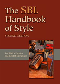 GET [EPUB KINDLE PDF EBOOK] The SBL Handbook of Style by  Society of Biblical Literature &  Society
