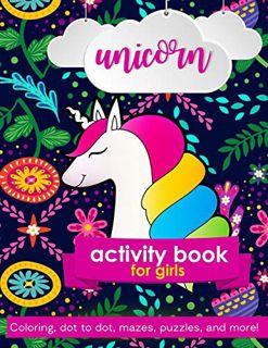 [ACCESS] KINDLE PDF EBOOK EPUB Unicorn Activity Book: For Girls by  Zone365 Creative Journals ✉️