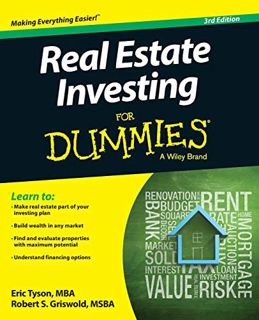 GET EBOOK EPUB KINDLE PDF Real Estate Investing For Dummies by  Eric Tyson &  Robert S. Griswold 📜